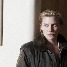 Longmire: Katee Sackhoff in una scena dell'episodio A Damn Shame