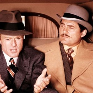 Robert Redford ne La Stangata con Robert Shaw