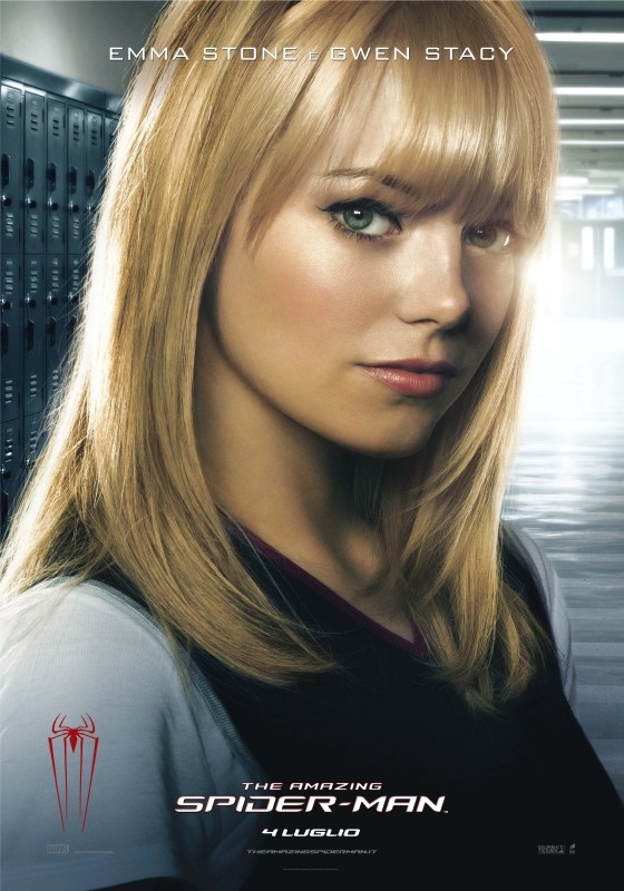 The Amazing Spider Man Il Character Poster Di Gwen Stacy Emma Stone Primo Amore Di Peter Parker 243423