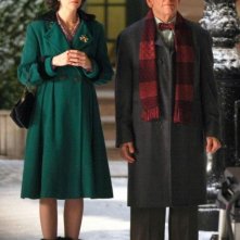 Ben Stiller e Kristen Wiig in attesa sul set di The Secret Life of Walter Mitty