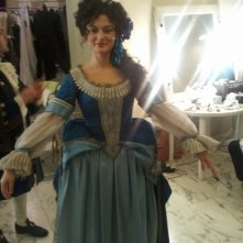 Viviana Dragani sul set della fiction di RAI 1 Violetta