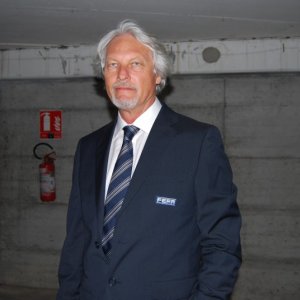 Guglielmo Aru sul set del film Terza categoria