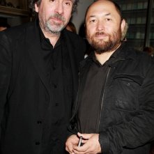 La leggenda del cacciatore di vampiri: Timur Bekmambetov insieme a Tim Burton (produttore) a New York City per la premiere mondiale