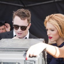 Blake Lively e Nicolas Winding Refn sul set dello spot Gucci Premiere