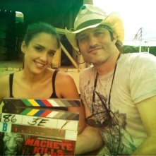 Jessica Alba E Rober Rodriguez Sul Set Di Machete Kills 243811