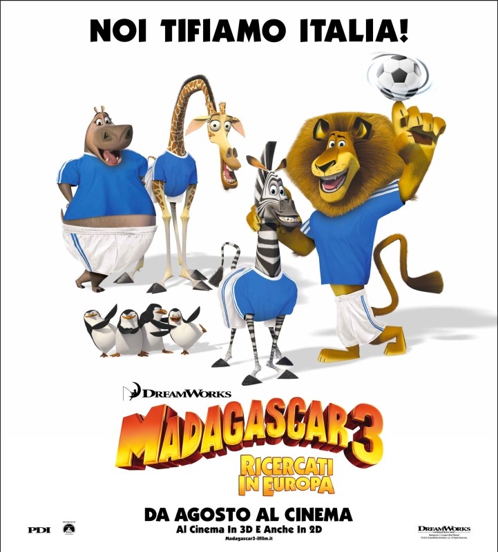 Madagascar 3 Ricercati In Europa Melman Marty Alex E Gloria Tifano Italia Agli Europei Di Calcio 243837