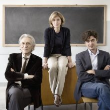 Il rosso e il blu: Roberto Herlitzka con Margherita Buy e Riccardo Scamarcio in una foto promozionale del film