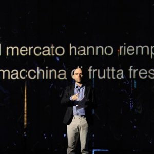 Roberto Saviano durante una puntata di Quello che (non) ho
