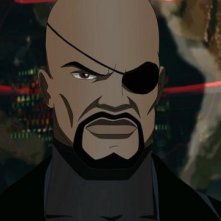 Ultimate Spider-Man: Nick Fury in una scena della serie animata