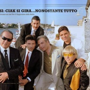 Il Cast del film del ragioniere della mafia: Lorenzo Flaherty, Tony Sperandeo, Salvatore Ruocco, Ernesto Mahieux, Nando Irene, Franco Neri.