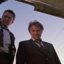 Le Iene: Michael Madsen, Steve Buscemi e Harvey Keitel in una scena del film