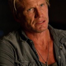 Dolph Lundgren nei panni di Gunnar Jensen in una scena de I mercenari 2