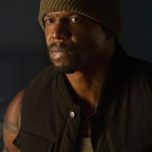 Terry Crews è Hale Caesar in una scena de I mercenari 2