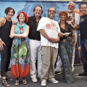 Ribelle - The Brave: il regista Mark Andrew insieme alla produttrice Katherine Sarafian e alle voci italiane del film a Roma