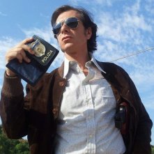 Giuseppe Milazzo Andreani sul set del film Fratelli minori regia di Carmen Giardina