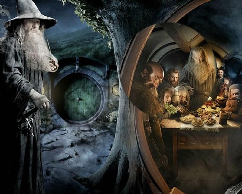Lo Hobbit Un Viaggio Inaspettato Ian Mckellen E Gandalf Il Grigio Nella Prima Parte Dell Artwork Rea 245414