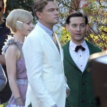 Il Grande Gatsby: Leonardo DiCaprio, Tobey Maguire e Carey Mulligan sul set