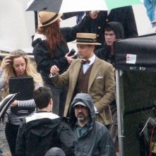 Tobey Maguire sul set de Il Grande Gatsby