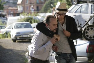 Una donna per la vita: Maurizio Casagrande e Neri Marcoré sul set parlano in privato