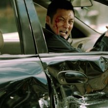 Motorway: Shawn Yue in una scena d'azione del film