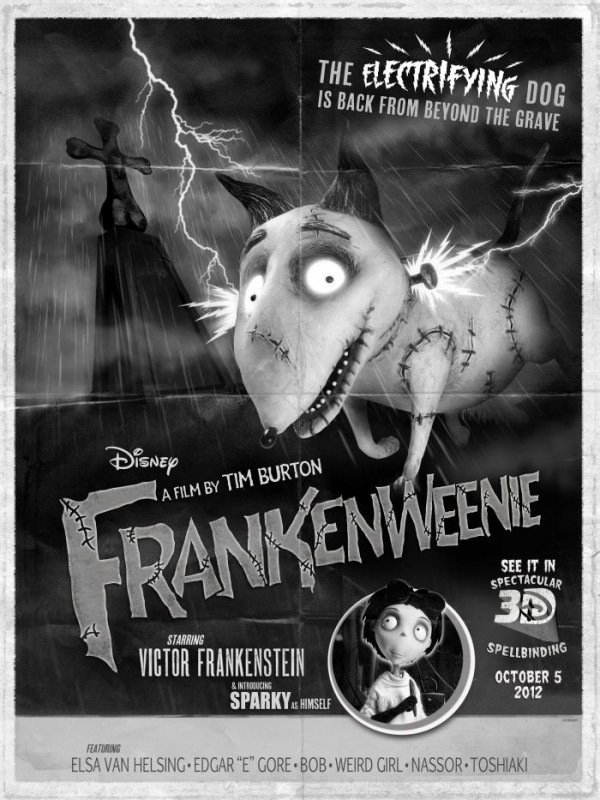 Frankenweenie Il Poster Del Film Realizzato In Occasione Del Comic Com Di San Diego 245849