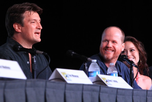 Nathan Fillion Joss Whedon E Summer Glau Alla Reunion Di Firefly Al Comic Con 2012 Per Il Decimo Ann 245917