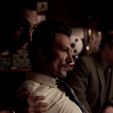 Berberian Sound Studio: Cosimo Fusco, Antonio Mancino e Toby Jones in una scena del film