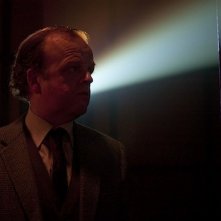 Berberian Sound Studio: Toby Jones in una scena del film nei panni di Gilderoy