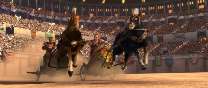 Gladiatori Di Roma Cassio In Azione Durante Una Corsa Con Le Bighe 246111
