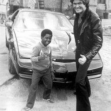 David Hasselhoff sul set di Supercar con Gary Coleman