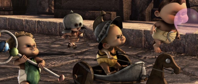 Gladiatori Di Roma Baby Gladiatori In Azione In Una Scena Del Film Animato Di Iginio Straffi 246239