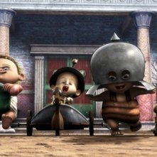 Gladiatori di Roma: baby gladiatori in una scena del film diretto da Iginio Straffi