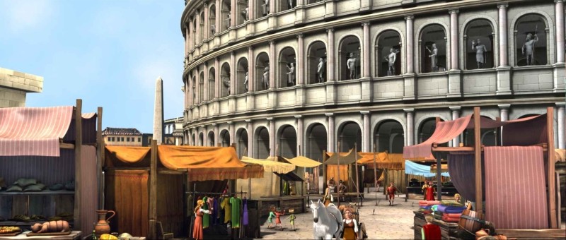 Gladiatori Di Roma Il Colosseo Di Una Volta In Una Scena Del Film D Animazione 246238