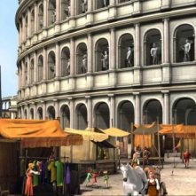 Gladiatori di Roma: il Colosseo di una volta in una scena del film d'animazione