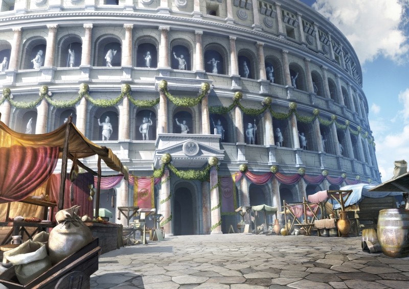 Gladiatori Di Roma Il Colosseo In Una Scena Tratta Dal Film D Animazione Di Iginio Straffi 246230