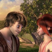 Gladiatori di Roma: Lucilla e Timo in una tenera scena del film