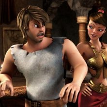 Gladiatori di Roma: Timo a colloquio con la bella Diana in una scena del film