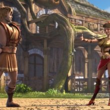 Gladiatori di Roma: Timo si allena con Diana in una scena del film