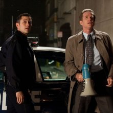 Joseph Gordon-Levitt e Matthew Modine in una scena de Il cavaliere oscuro - Il ritorno