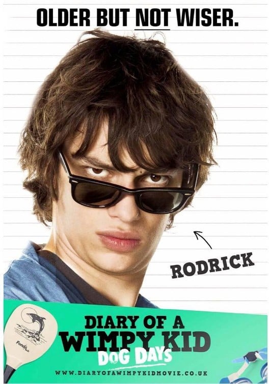 Diary Of A Wimpy Kid Dog Days Character Poster Per Rodrick Devon Bostick 246584