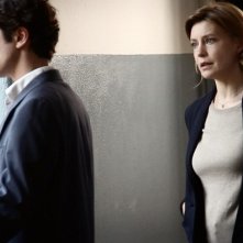 Il rosso e il blu: Margherita Buy e Riccardo Scamarcio in una scena del film