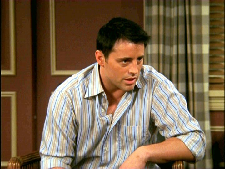 Matt LeBlanc in una scena di Friends