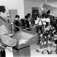 Sherman Hemsley in visita ad una scuola elementare di Las Vegas, nell'86