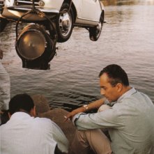 Michelangelo Antonioni sul set de L'eclisse