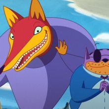 Pinocchio: il gatto e la volpe in una scena del film di Enzo d'Alò