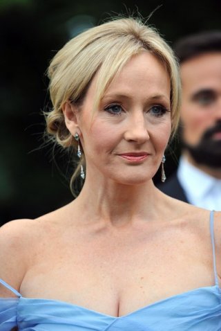 J.K Rowling ad una serata di gala della Fondazione Gorbaciov, nel 2009