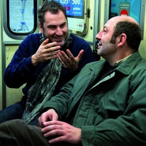 Superstar: il regista Xavier Giannoli sul set del film con il protagonista del film Kad Merad