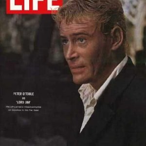 Peter O'Toole in cover su LIFE che parla del film Lord Jim (1965)