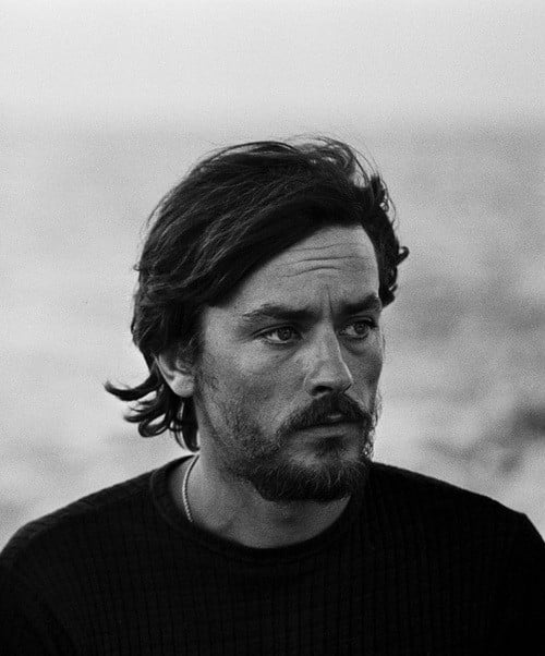 Alain Delon con la barba