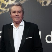 Un primo piano di Alain Delon, a Locarno per ritirare il Lifetime Achievement Award